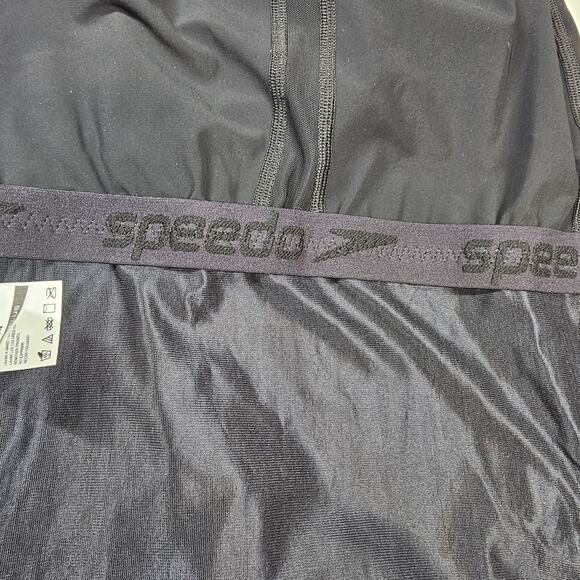 Speedo Power Plus LZR Fit Thick Strap Black Performance Swimsuit Size 14 - Picture 8 of 13